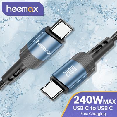 TEMU Usb C To C 240w Charger Cable, Type C To Type C Fast Charging Cord For Iphone 16/15 Pro Max, C To C Fast Charger Connector For , For, For Moto, For Google Pixel Image