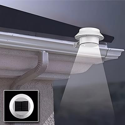 TEMU 1pc Solar Powered Trench Light, Outdoor Deck Lighting, 3 Led Lights, Light Sensors For Porch, Railing, Sidewalk, Street Lighting To Your Yard, Garden Image