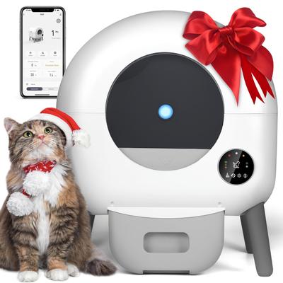 TEMU Self Cleaning Cat Litter Box, Upgraded Performance Automatic Cat Litter Box For Multiple Cats Includ, , Includes Trash Bags, Without Battery Image