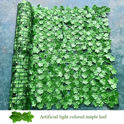 Artificial Hedge Fence Panel 0.5M/3M Green Privacy Screen Waterproof UV Protection Outdoor Garden Balcony Home Decoration