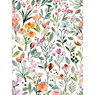 Colorful Floral Peel and Stick Wallpaper Flower Self Adhesive Wallpaper Removable Waterproof Contact Paper for Walls Cabinets