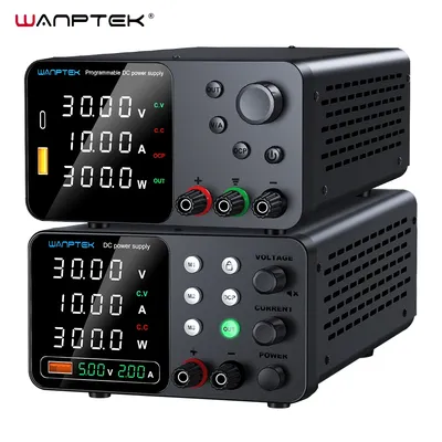 Wanptek Adjustable Lab DC power supply 30V 5A 10A 60V 5A Bench Power Source Stabilized Voltage USB power supply 120V 3A 160V 2A