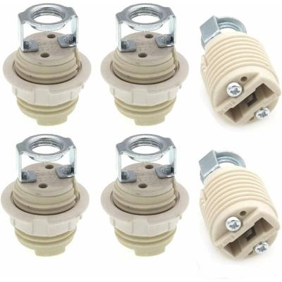 Mumu - 6er-Pack G9-Lampenfassung mit Halterung, G9-Halogenfassung mit Keramikgewinde Image