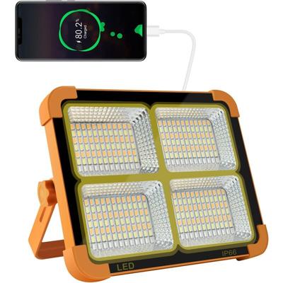 100W 10000LM wiederaufladbarer LED-Flutlicht, tragbares Laternen-Arbeitslicht mit Solarpanel, Image