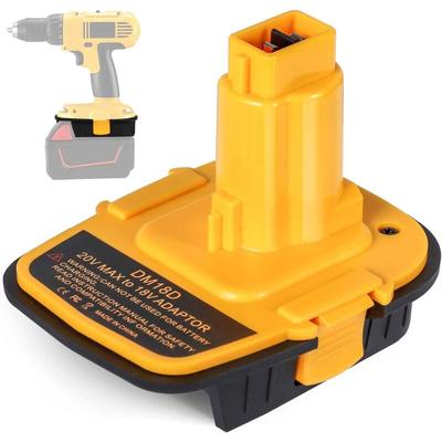 Ersandy - DM18D DCA1820 Batterieadapter mit usb für Dewalt 20 V/18 v für Milwaukee M18 18 v Image