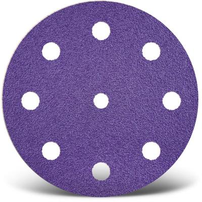 MENZER Titanium HD Klett-Schleifscheiben, 125 mm, 9-Loch, f. Exzenterschleifer, Keramik-Mix (50 Image
