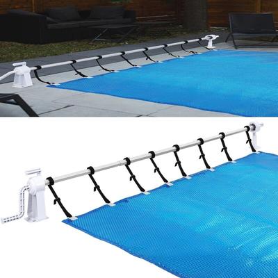 Aufun - Aufrollsystem, Pool Aufroller mit Bänder, Witterungsbeständiges, Aufrollvorrichtung für Image