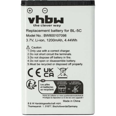 Vhbw - Akku kompatibel mit Telekom Sinus A806 Handy Smartphone Telefon (1200mAh, 3,7V, Li-Ion) Image