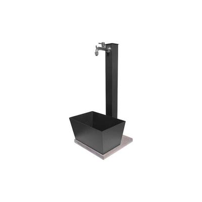 Gartenbrunnen mit Wasserhahn Schale und Basis Anthrazit Made in Italy 42/QVR Image