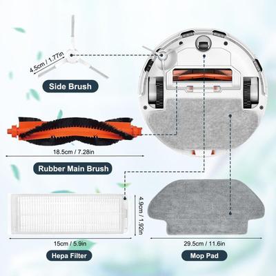Ersatzzubehör für Xiaomi Mi Robot Vacuum S12 / Mop 2S / Mop Pro / Mop p Staubsauger. Effizientes Image