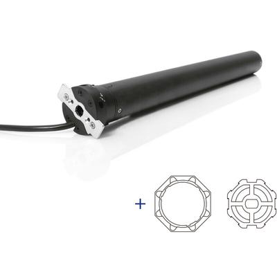 AvosDim Verkabelter Rollladenmotor 10 Nm ø45 + Octo 60 Rohranpassungen Image