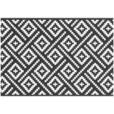 Vidaxl - Outdoor-Teppich arakil Weiß und Schwarz 160x230 cm pp Image