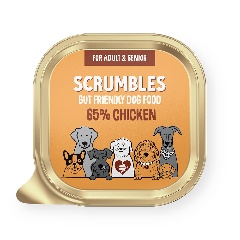 24x150g Chicken Grain Free Wet Dog Food Scrumbles Wet Dog Food