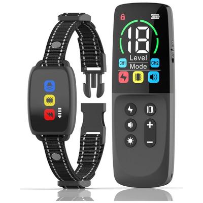 Hunde-Trainingshalsband mit Fernbedienung, 4 Trainingsmodi, Sicherheitsschloss, wiederaufladbares Image