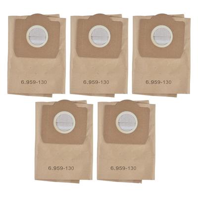 5 Stück - Papierfilterbeutel Papierfiltertüten Staubsaugerbeutel Set kompatibel mit Kärcher ersetzt