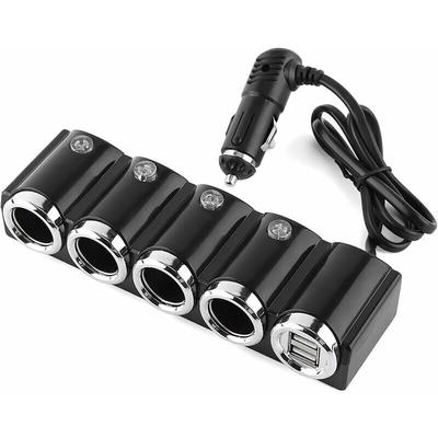 SNQ - dc 12V/24V usb 4-Wege-Universal-Auto-USB-Zigarettenanzünder-Buchse Schnelllade-Popular-Adapter Image