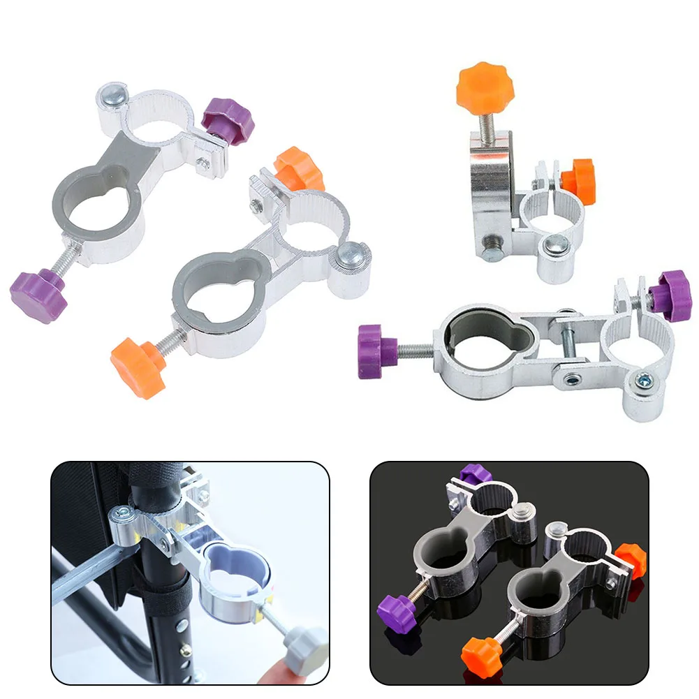2-teiliger Angelstuhl-Schirmständer aus Aluminiumlegierung, faltbare Clip-Halterung für Gartenstuhl, Sonnenschirm, Terrasse, Balkon, Terrasse, Regenschirm, Sonne