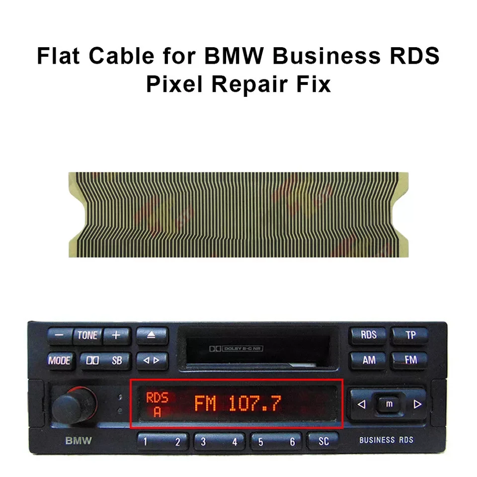 Armaturenbrett-Flachkabel für BMW Business CD RDS Radio CD23 und Business RDS Pixel Repair Fix Image