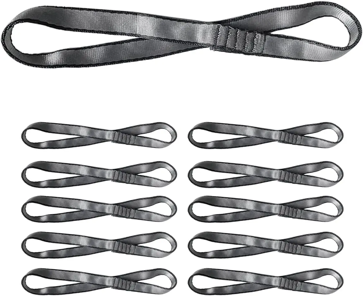 10 Stücke 35 CM Yoga Gürtel Sling Yoga Hängematte Verlängerung Riemen Gänseblümchen Kette O-Sling Verlängerung Seil Hängenden Seile für Hängematte Luft Image