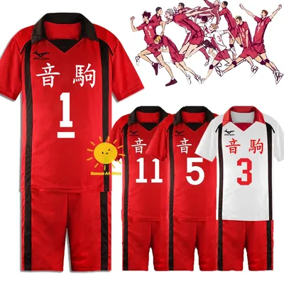 Haikyuu Cosplay Nekoma High School Kostüm Perücke Haikyuu Tetsurou Kuroo Trikots Kenma Kozume Image