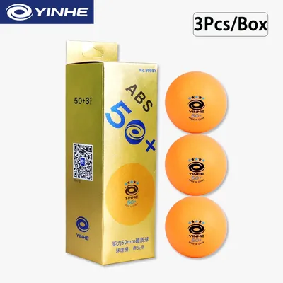 3 Teile/schachtel Tischtennisbälle YINHE 5 Sterne 50 + mm Kunststoff ABS + Material Naht Image