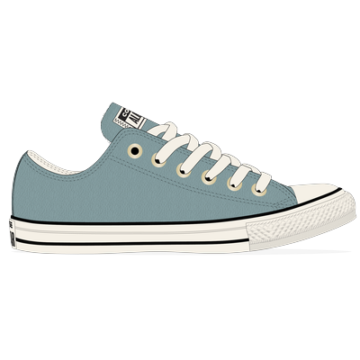 Sneaker CONVERSE "CHUCK TAYLOR ALL STAR LEATHER", Gr. 37,5, vernal pool, egret, schwarz, Leder, sportlich, Schuhe Image