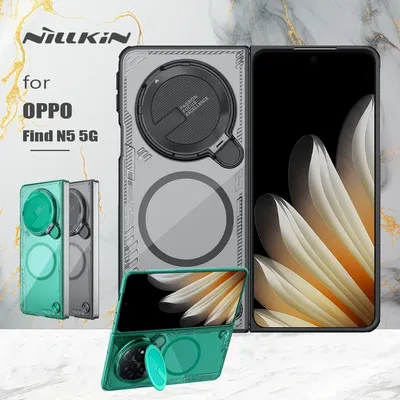 For OPPO Find N5 5G Case Nillkin Iceblade Prop Fold Lens for Magsafe Magnetic Privacy Lens Camera Stand Protection