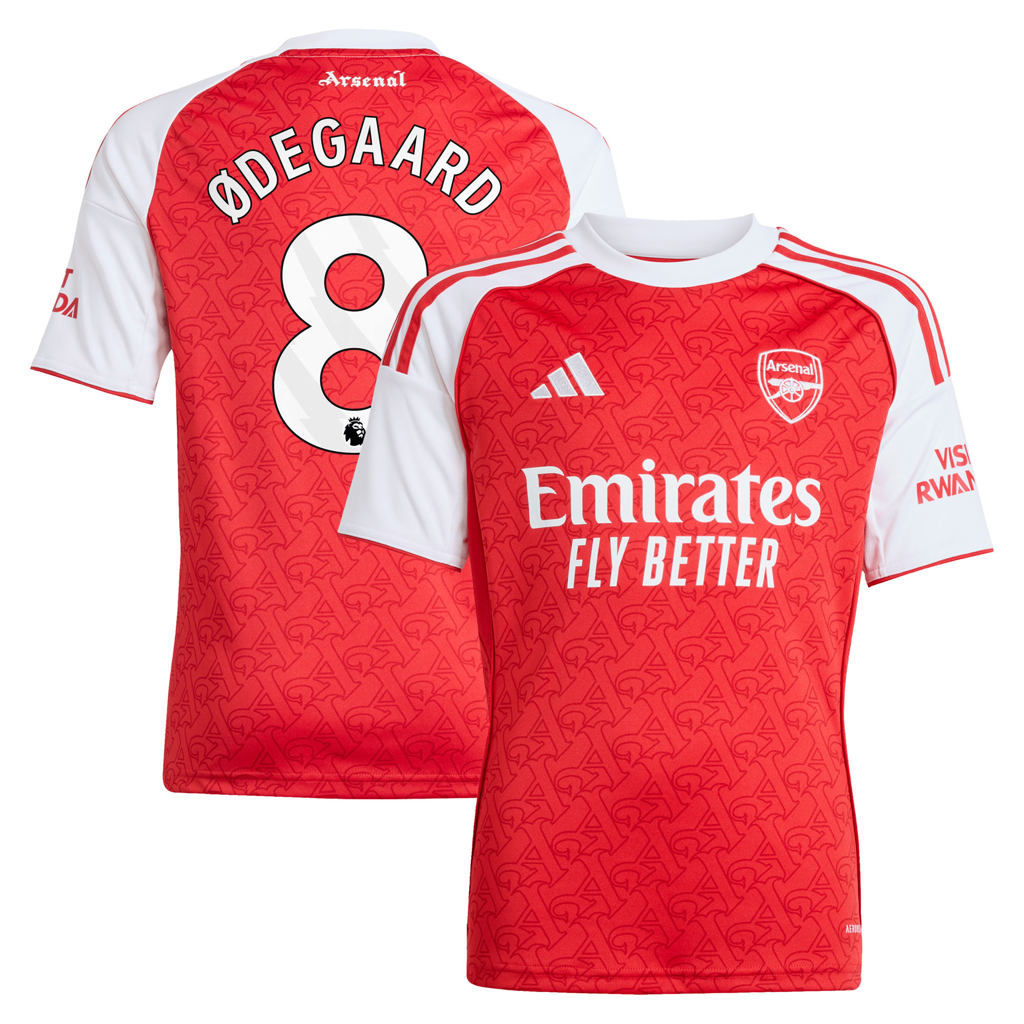 Maillot Domicile Arsenal adidas 2025-26 - Enfant avec flocage Ødegaard 8