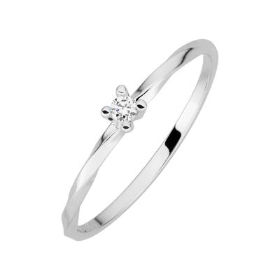 Lyomi Ring 585/- Gold Diamant weiß 0,04ct. 056 (17,8) Damen Image