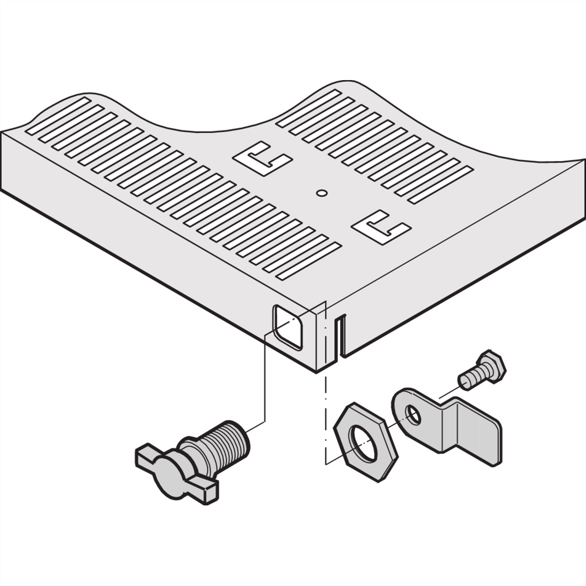 SCHROFF Knebelschloss - KNEBEL SCHLOSS F. FACHBODEN Image
