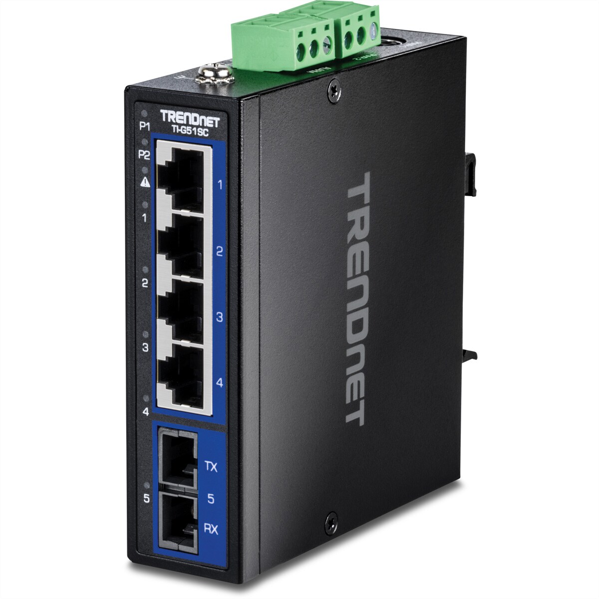 TRENDnet TI-G51SC 5-Port Gigabit Switch Industrial DIN-Rail mit MM SC-Port Image