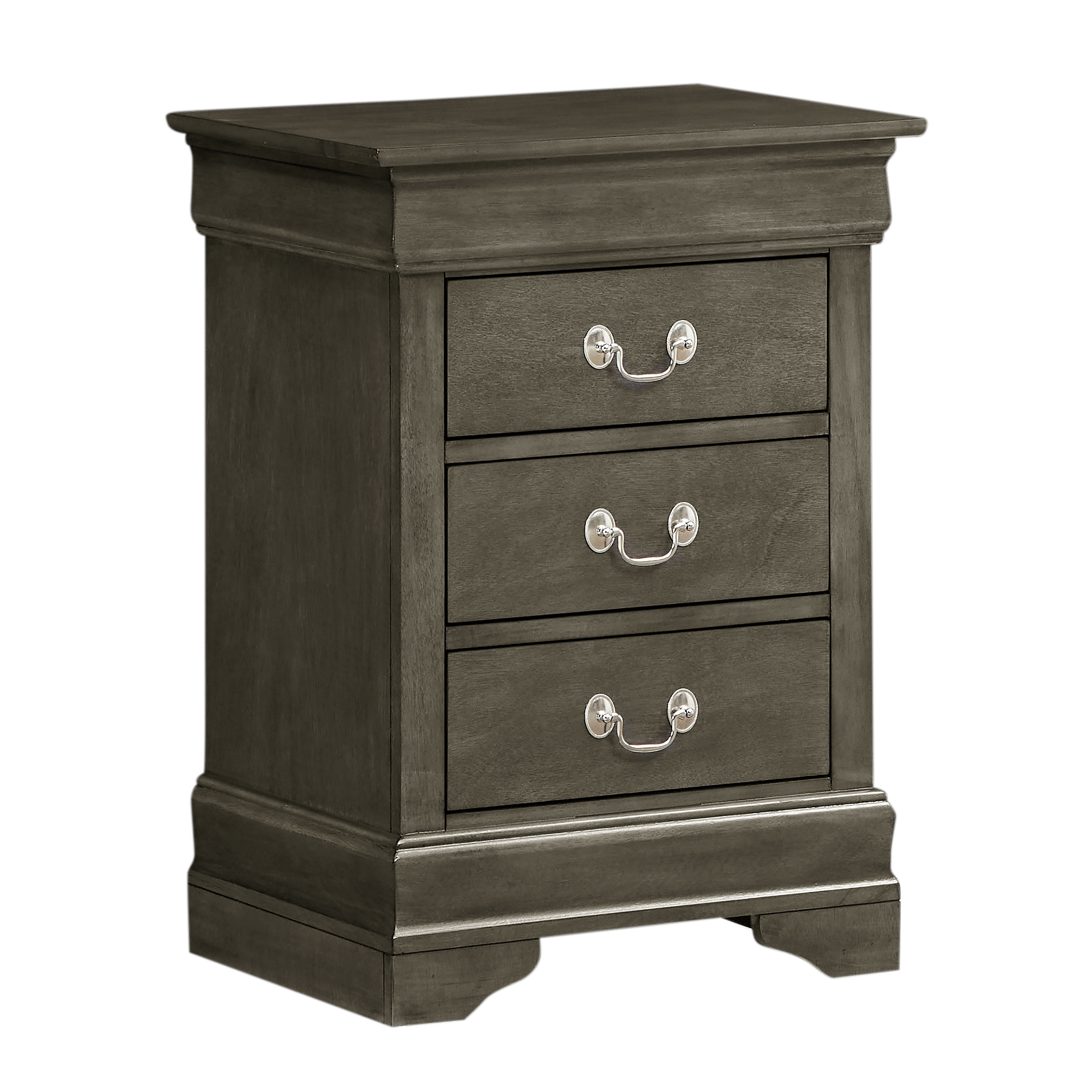 Modern Storage Nightstand with Three Roomy Drawers Bedside Table Bedroom Cabinet for Bedroom