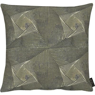 Dekokissen APELT "1307" Gr. 1, grau (grau, gemustert), B:46cm L:46cm, Polyester, Dekokissen_Sitzkissen_Kissenhüllen, Kissenhülle ohne Füllung, 1 Stück Image