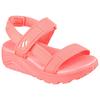 Sandale SKECHERS "UNO LITE SANDAL", Kinder, Gr. 35, orange (koralle), Textil, sportlich, Schuhe, leichte Sandale mit Klettverschluss, Größenschablone zum Download