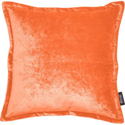 Dekokissen DONE. "Glam", orange (coral, unifarben), B:45cm L:45cm, Polyester, Dekokissen_Sitzkissen_Kissenhüllen, unifarben, Reißverschluss, Kissenhüle ohne Füllung, 1 Stück Image
