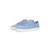 Plateausneaker TOMMY HILFIGER "WASHED CANVAS VULC SNEAKER", Damen, Gr. 37, blau (hellblau), Baumwolle, sportlich, Schuhe, Freizeitschuh, Halbschuh, Schnürer mit seitlicher Logoflagge