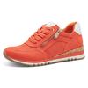 Keilsneaker MARCO TOZZI, Damen, Gr. 39, orange, Textil, Lederimitat, Veloursleder, sportlich, Schuhe, Freizeitschuh, Halbschuh, Schnürschuh in veganer Verarbeitung