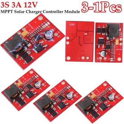 3S 3A 12V MPPT Solar PV Charger Controller Module with LED Indicator Solar Controller Module for 18V Solar Panel