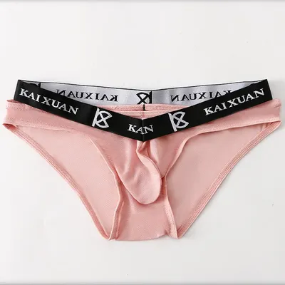 Neue Sommer sexy Herren Eis Seide Mesh atmungsaktive bequeme erotische Unterwäsche Slips Höschen Image