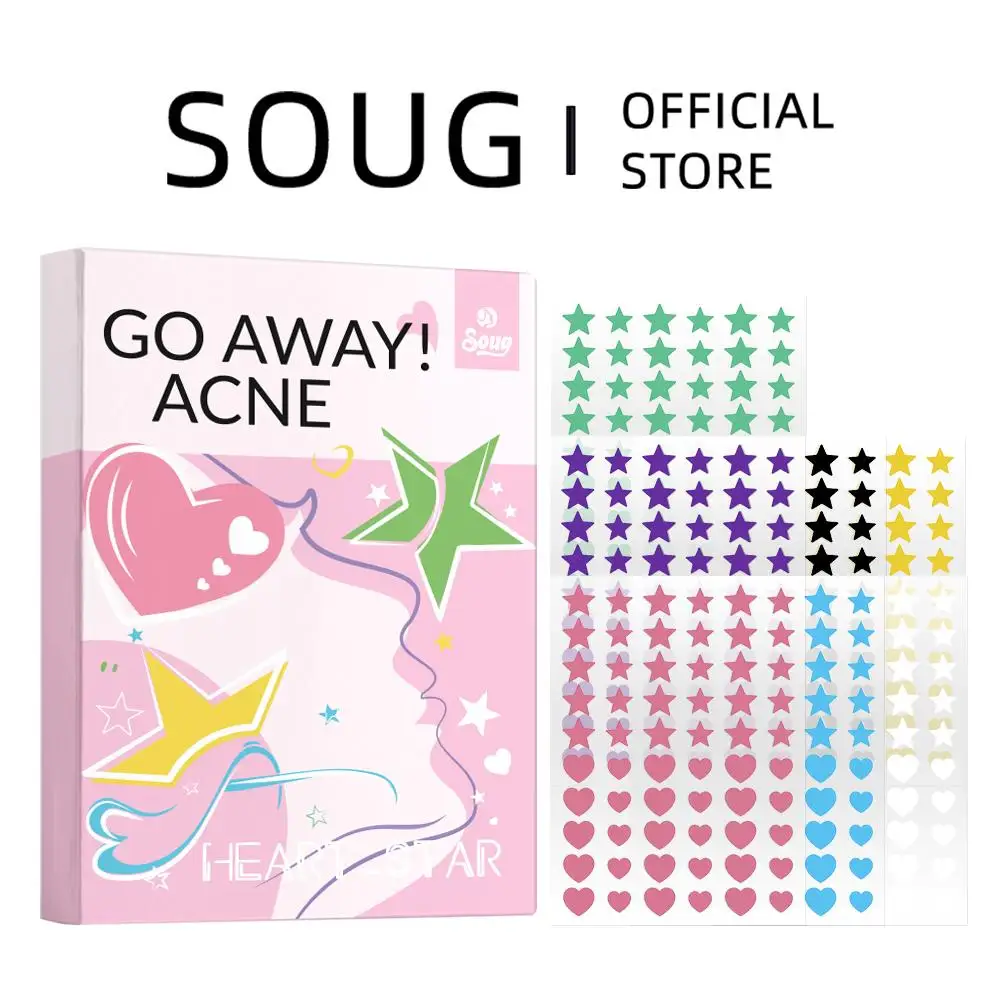 420Pcs Nette Stern Akne/Pickel Patch Akne Behandlung Aufkleber Unsichtbare Akne Sterne Abdeckung Gesicht Spot Entfernung Pickel patch Hautpflege Image