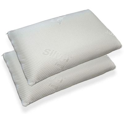Dmora - Talamo Italia Kissen Bilancia,Ergonomisches Kissen 'Soap Bar' aus perforiertem Image