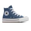 Sneaker CONVERSE "CHUCK TAYLOR ALL STAR EVA LIFT PLATFORM", Gr. 32, lakeside blau, weiß, schwarz, Textil, sportlich, Schuhe