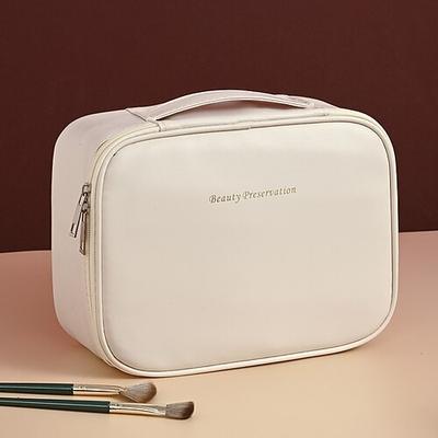 Abnehmbare Kosmetiktasche mit großem Fassungsvermögen, hochwertiger Haptik und Multifunktionalität zur Aufbewahrung von Kosmetika und Toilettenartikeln Image