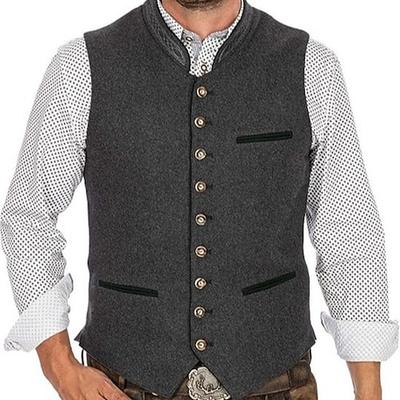 Karneval Oktoberfestbier Kostüm Trachtenweste Bayerisch Deutsch München Wiesn Herren Party Bier Festival Stoff im traditionellen Stil Image