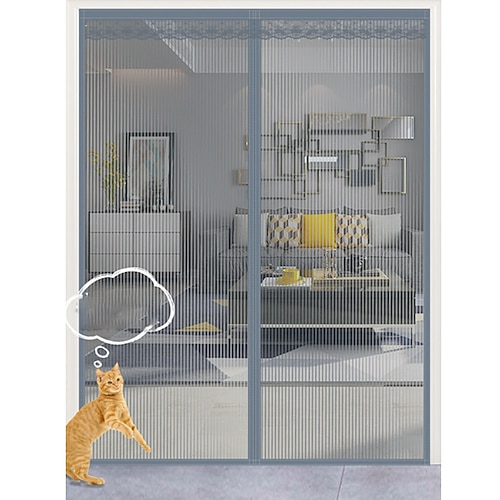 Magnetische Fliegentür tragbar Fliegen- oder Insektenschutz mit Magnet Türöffnung für Schiebetüren Garage Terrasse Küche Wohnzimmer Fensterzimmer Schlafzimmer Bar Haustier- und Kinderfreundlicher Image