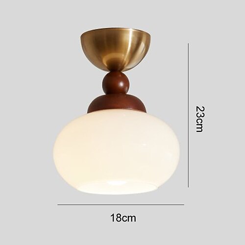 18 cm Kreis-/Runddesign Geometrische Formen Deckenleuchten Glas Metall Glas Künsterlischer Stil Moderner Stil Klassisch Künstlerisch Nordischer Stil 110-120V 220-240V Image