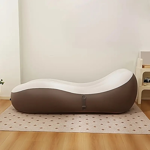 Aufblasbares Sofa, Luftsofa, aufblasbares Bett, Schlafsofa, Liebhabersofa, geeignet für Wohnzimmer, Balkon, Hinterhof, Camping, Picknick, Strand, Reisen und Party, tragbares Klappsofa Image