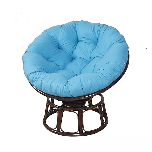 rundes Kissen für Balkon, Terrasse, Garten, Outdoor oder Indoor, Stuhlkissen, Hängekissen, Eier-Ersatz-Stuhlkissen