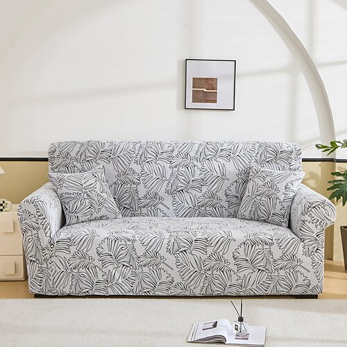 Elastischer Sofabezug aus Jacquard-Stoff, Stretch-Couchbezug, L-förmige Sofa-Schonbezug, Eckbezug für Wohnzimmer, 1/2/3/4 Sitze Image