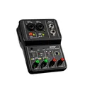 Mixer audio Interfaccia console mixer audio DJ a 2 canali con scheda audio USB Phantom 48V portatile